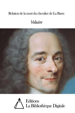 Book cover of Relation de la mort du chevalier de La Barre