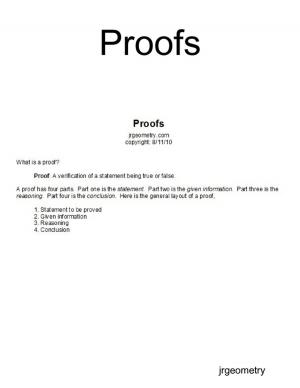 Book cover of Proofs
