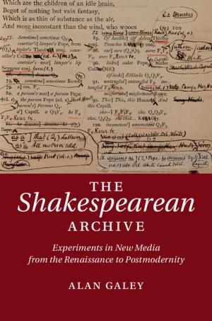 Cover of the book The Shakespearean Archive by Paul J. Ponganis