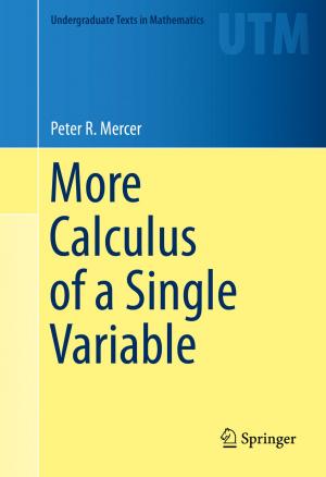 Cover of More Calculus of a Single Variable