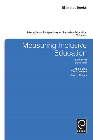 Cover of the book Measuring Inclusive Education by Malcolm Tight, Nina Maadad