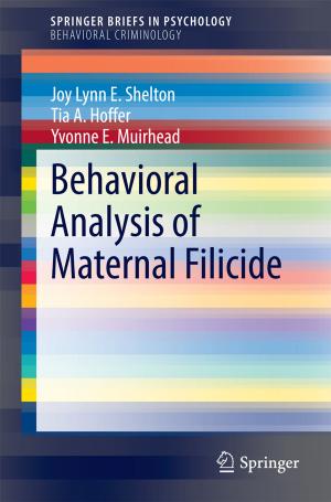Book cover of Behavioral Analysis of Maternal Filicide