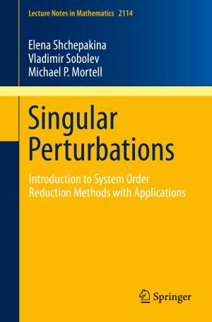 Cover of the book Singular Perturbations by Enzo De Sanctis, Stefano Monti, Marco Ripani