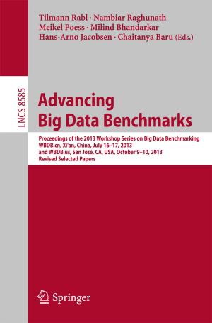 Cover of the book Advancing Big Data Benchmarks by S.N. Glazer