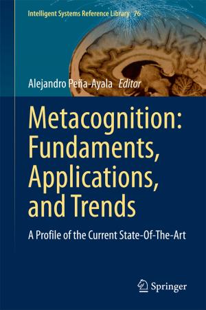 Cover of the book Metacognition: Fundaments, Applications, and Trends by 