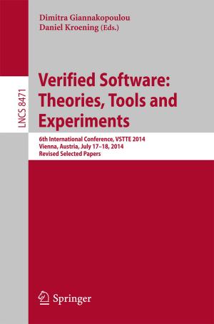 Cover of the book Verified Software: Theories, Tools and Experiments by Matthias Schemmel