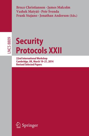 bigCover of the book Security Protocols XXII by 
