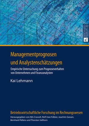 Cover of the book Managementprognosen und Analystenschaetzungen by Bertil Sander