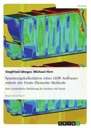 Cover of the book Spannungskalkulation eines LKW-Aufbaues mittels der Finite Elemente Methode by Susanne Sommer