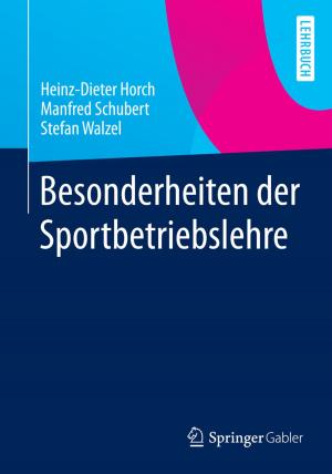 Cover of the book Besonderheiten der Sportbetriebslehre by Werner R. Gocht, Half Zantop, Roderick G. Eggert