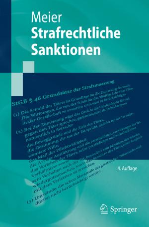 Book cover of Strafrechtliche Sanktionen