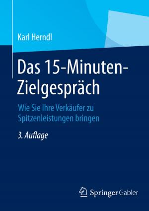 Cover of the book Das 15-Minuten-Zielgespräch by Heribert Meffert, Christoph Burmann, Manfred Kirchgeorg