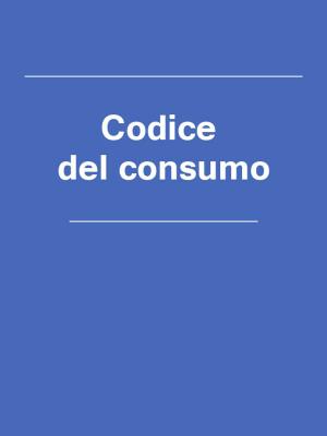 Book cover of Codice del consumо