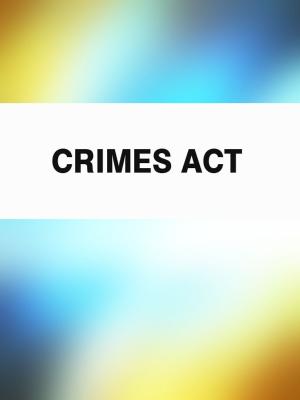 Book cover of Crimes Act