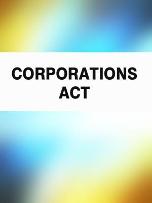 Book cover of Corporations Act