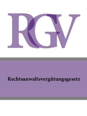 Book cover of Rechtsanwaltsvergutungsgesetz - RVG