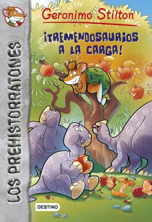 Cover of the book ¡Tremendosaurios a la carga! by Noam Chomsky, Gilbert Achcar