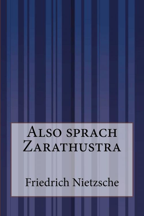 Cover of the book Also sprach Zarathustra by Friedrich Wilhelm Nietzsche, Inktree