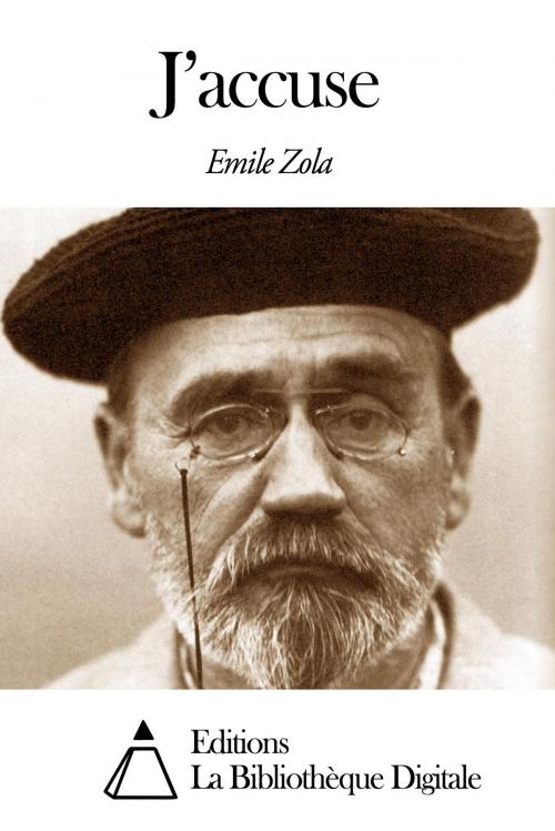Cover of the book J’accuse by Emile Zola, Editions la Bibliothèque Digitale