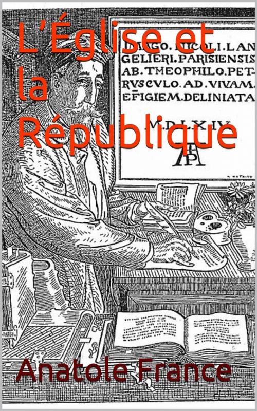 Cover of the book L’Église et la République by Anatole France, PRB