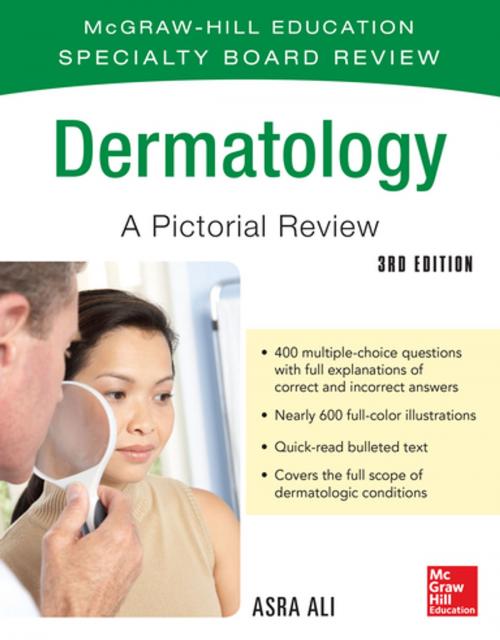 Cover of the book McGraw-Hill Specialty Board Review Dermatology A Pictorial Review 3/E by Asra Ali, McGraw-Hill Education