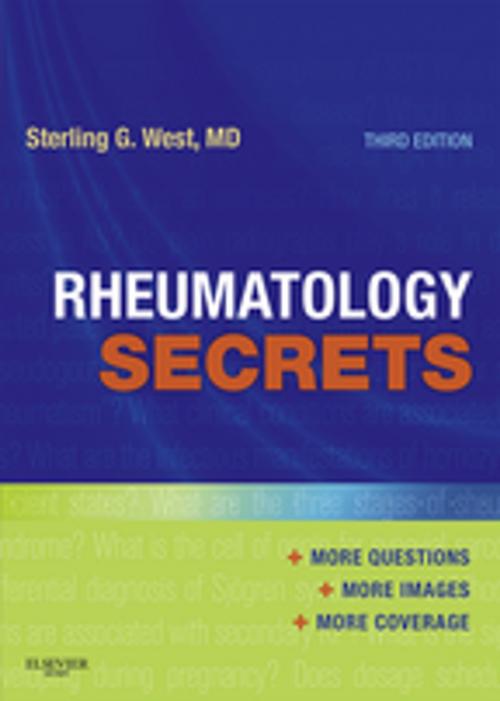 Cover of the book Rheumatology Secrets E-Book by Sterling West, MD, MACP, FACR, Elsevier Health Sciences