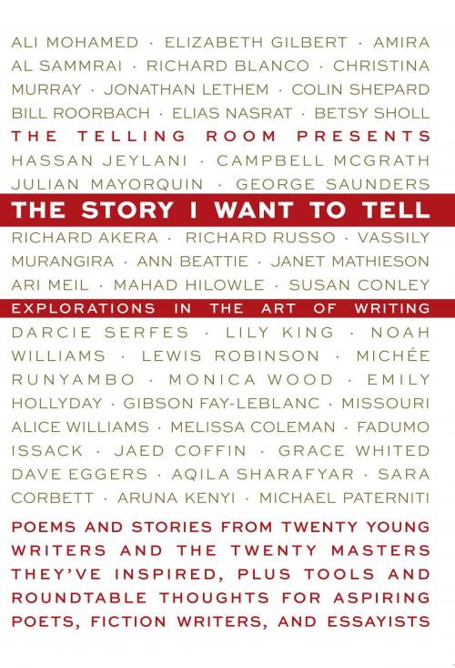 Cover of the book The Story I Want To Tell: Explorations in the Art of Writing by Elizabeth Gilbert, Richard Blanco, Jonathan Lethem, Bill Roorbach, Richard Russo, Ann Beattie, Lily King, Monica Wood, Dave Eggers, Tilbury House Publishers