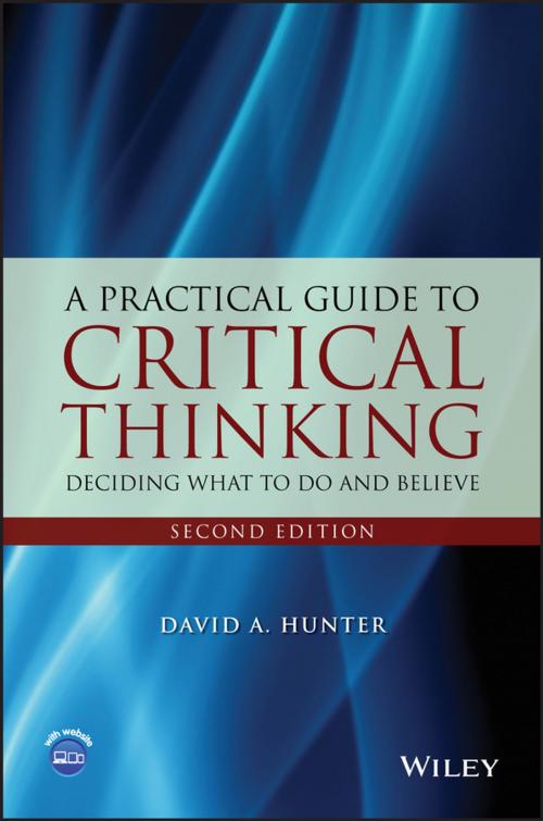 Cover of the book A Practical Guide to Critical Thinking by David A. Hunter, Wiley