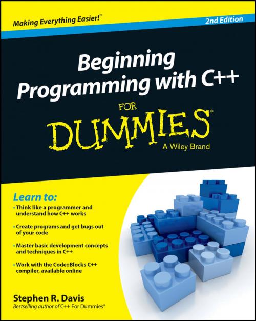 Cover of the book Beginning Programming with C++ For Dummies by Stephen R. Davis, Wiley