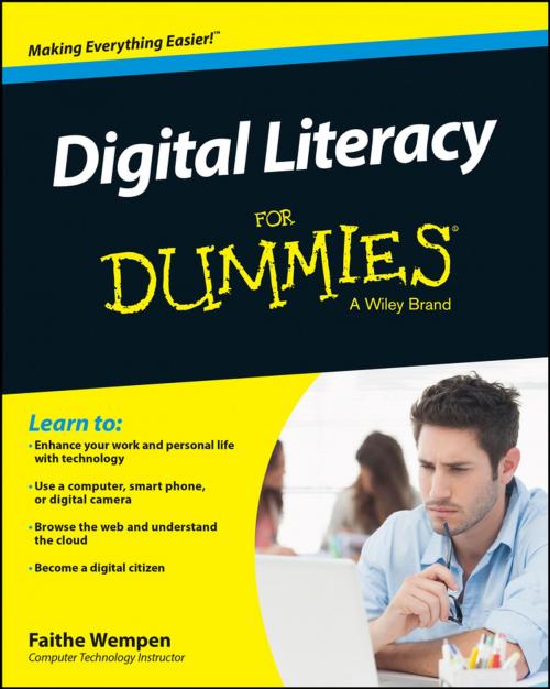 Cover of the book Digital Literacy For Dummies by Faithe Wempen, Wiley
