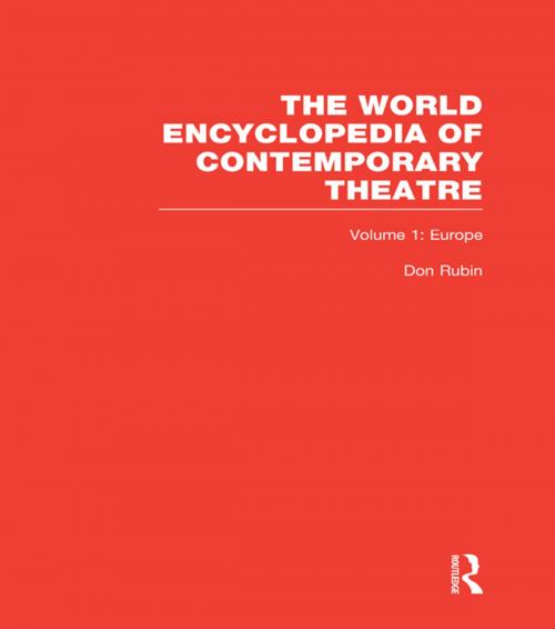 Cover of the book World Encyclopedia of Contemporary Theatre by , Taylor and Francis