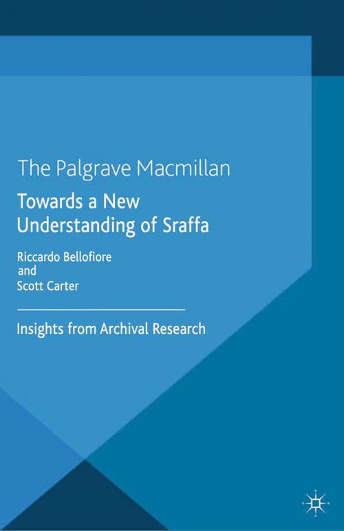 Cover of the book Towards a New Understanding of Sraffa by Scott Carter, Palgrave Macmillan UK