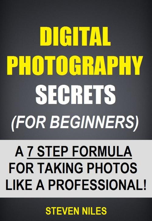 Cover of the book Digital Photography Secrets (For Beginners) - A 7 Step Formula For Taking Photos Like A Professional! by Steven Niles, Sanbrook Publishing