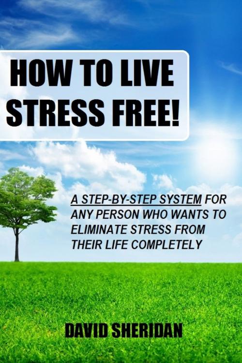 Cover of the book How To Live Stress Free!: A 6 Step System For Any Person Who Wants To Eliminate Stress From Their Life Completely by David Sheridan, Sanbrook Publishing