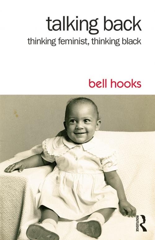Cover of the book Talking Back by bell hooks, Taylor and Francis