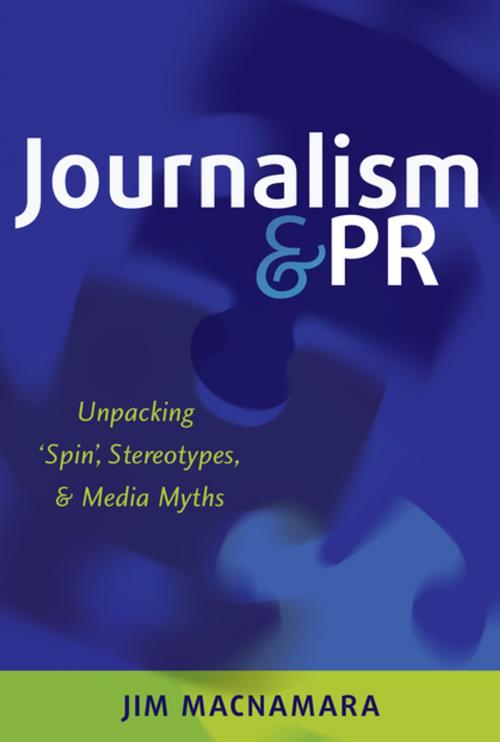 Cover of the book Journalism and PR by Jim Macnamara, Peter Lang