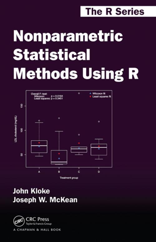 Cover of the book Nonparametric Statistical Methods Using R by John Kloke, Joseph W. McKean, CRC Press