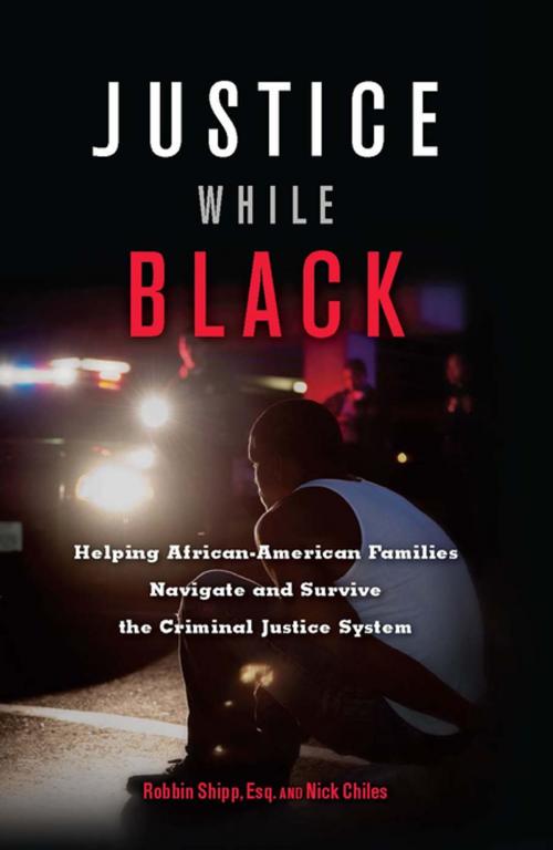 Cover of the book Justice While Black by Robbin Shipp, Nick Chiles, Agate Publishing