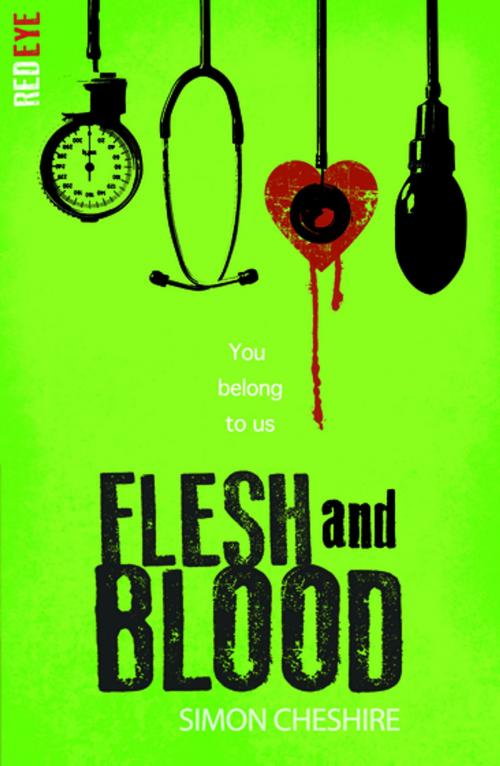 Cover of the book Flesh and Blood by Simon Cheshire, Stripes Publishing
