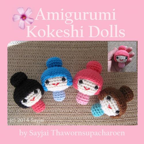 Cover of the book Amigurumi Kokeshi Dolls by Sayjai Thawornsupacharoen, K and J Publishing