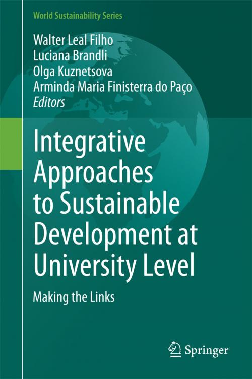 Cover of the book Integrative Approaches to Sustainable Development at University Level by , Springer International Publishing