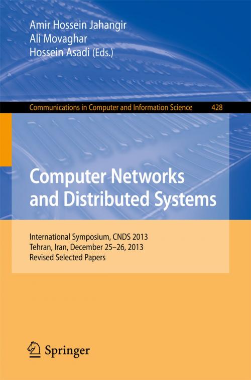 Cover of the book Computer Networks and Distributed Systems by , Springer International Publishing