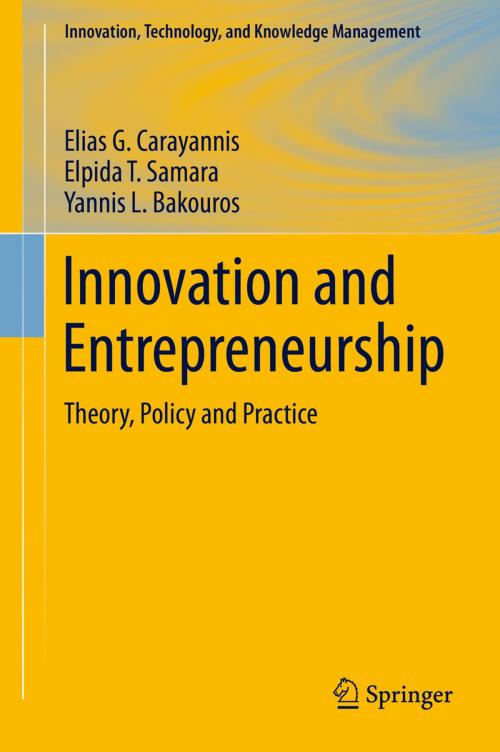 Cover of the book Innovation and Entrepreneurship by Elias G. Carayannis, Elpida T. Samara, Yannis L. Bakouros, Springer International Publishing