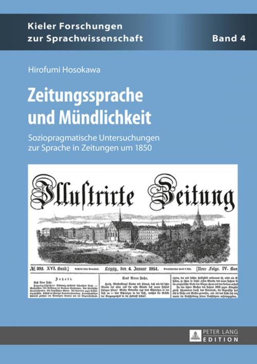 Cover of the book Zeitungssprache und Muendlichkeit by Hirofumi Hosokawa, Peter Lang