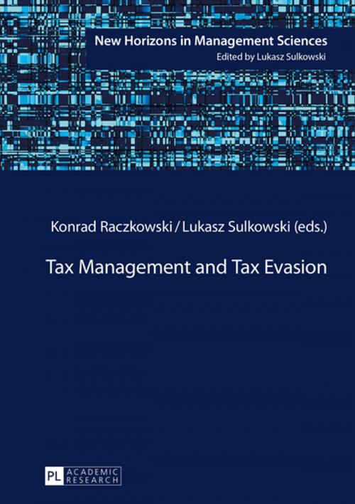 Cover of the book Tax Management and Tax Evasion by , Peter Lang