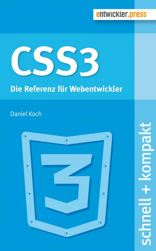 Cover of the book CSS3 by Daniel Koch, entwickler.press