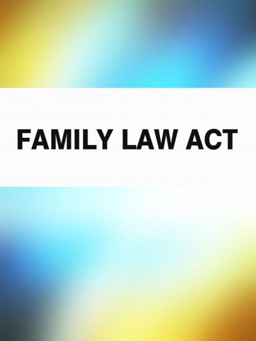 Cover of the book Family Law Act by Australia, Publisher "Prospekt"