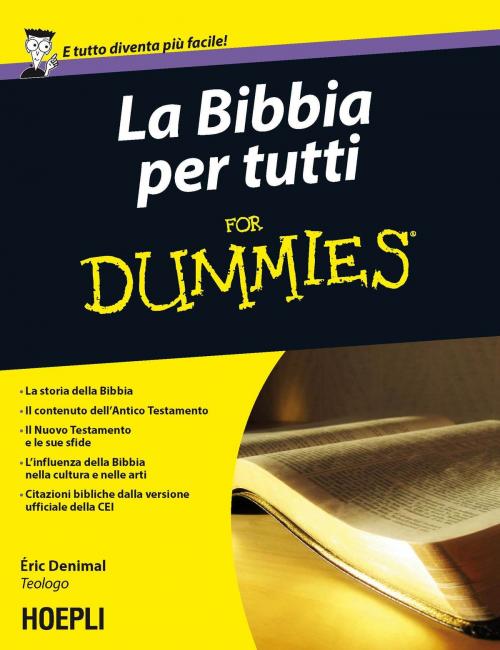 Cover of the book La Bibbia per tutti For Dummies by Eric Denimal, Hoepli
