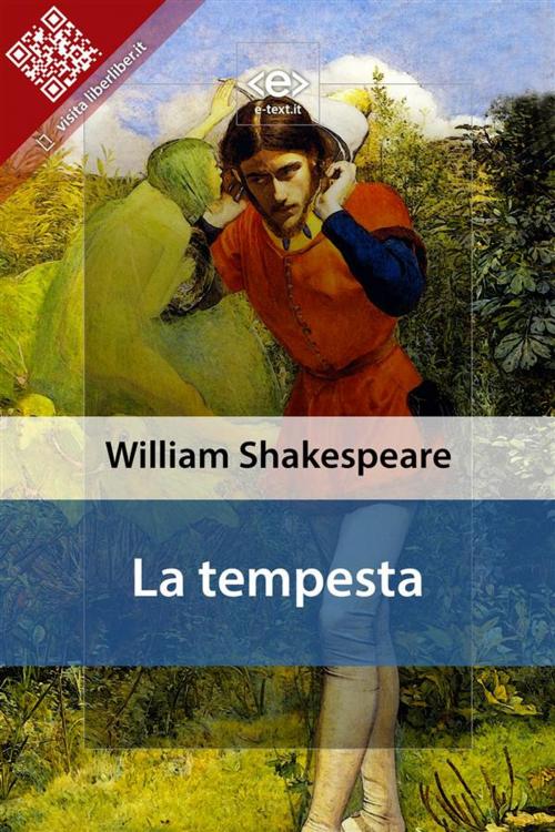 Cover of the book La tempesta by William Shakespeare, E-text