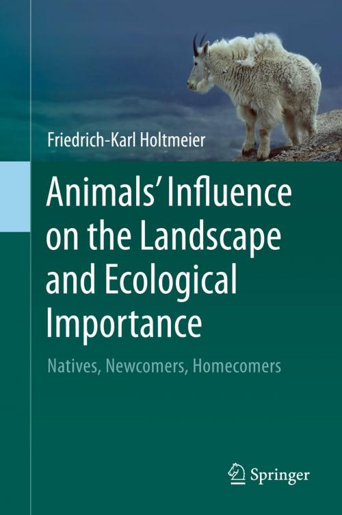 Cover of the book Animals' Influence on the Landscape and Ecological Importance by Friedrich-Karl Holtmeier, Springer Netherlands